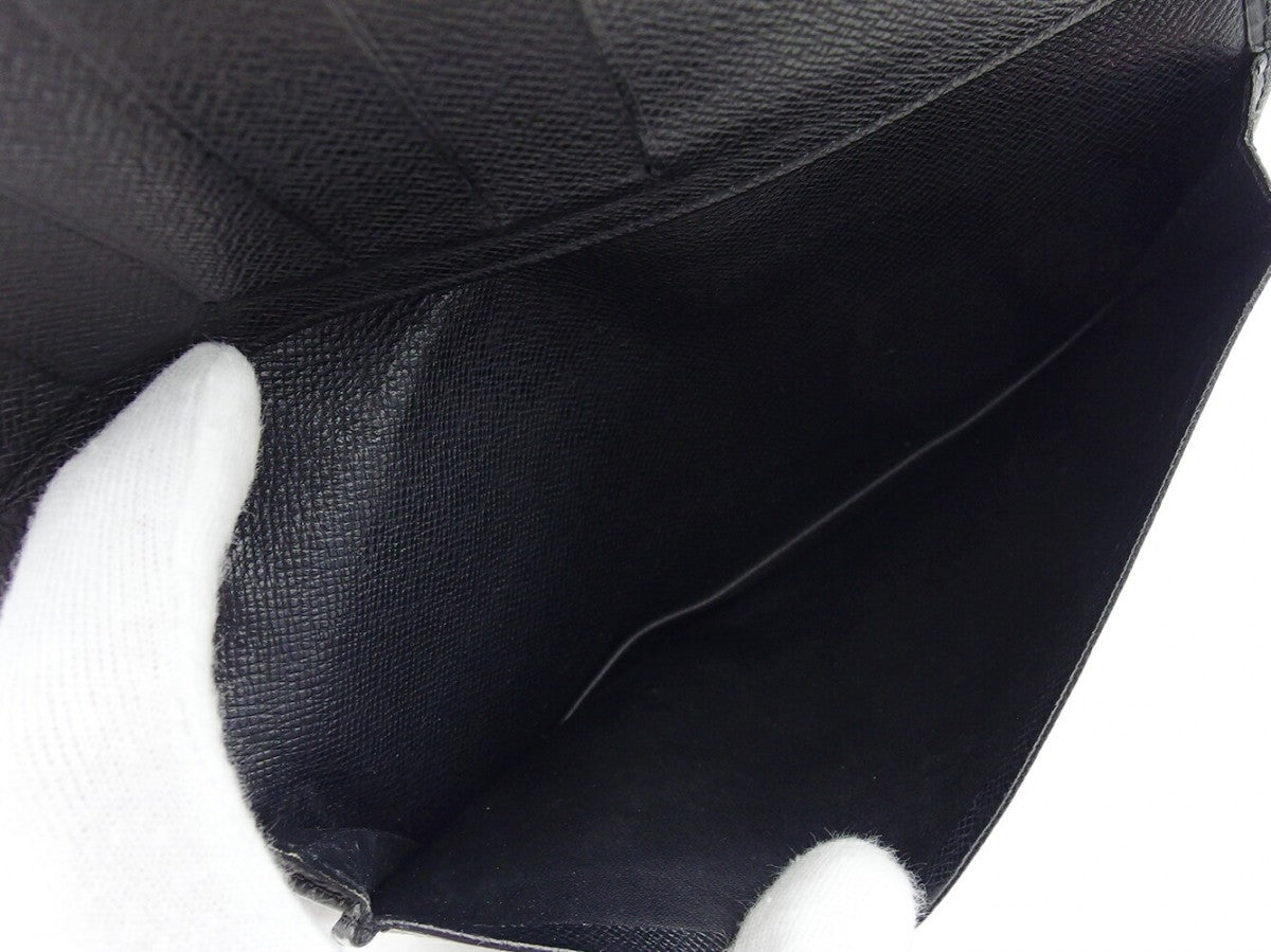 LOUIS VUITTON Bill Compartment M63212 Noir Porte Cartes Credit