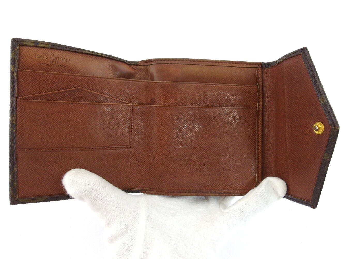 LOUIS VUITTON Bifold Wallet M61660 Brown beige Portonebi (old type)