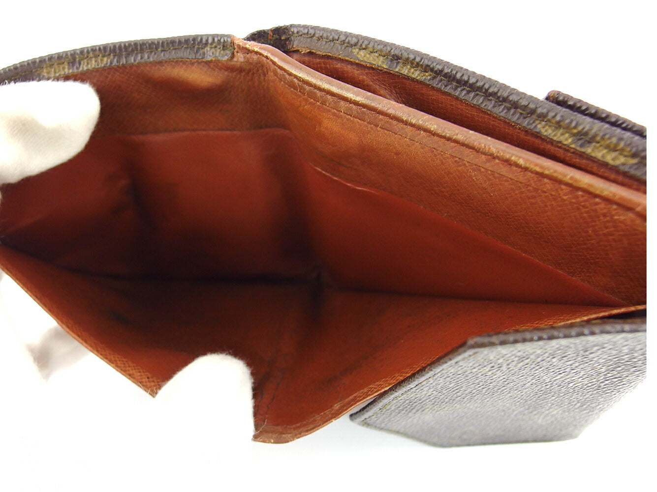LOUIS VUITTON Bifold Wallet M61660 Brown beige Portonebi (old type)