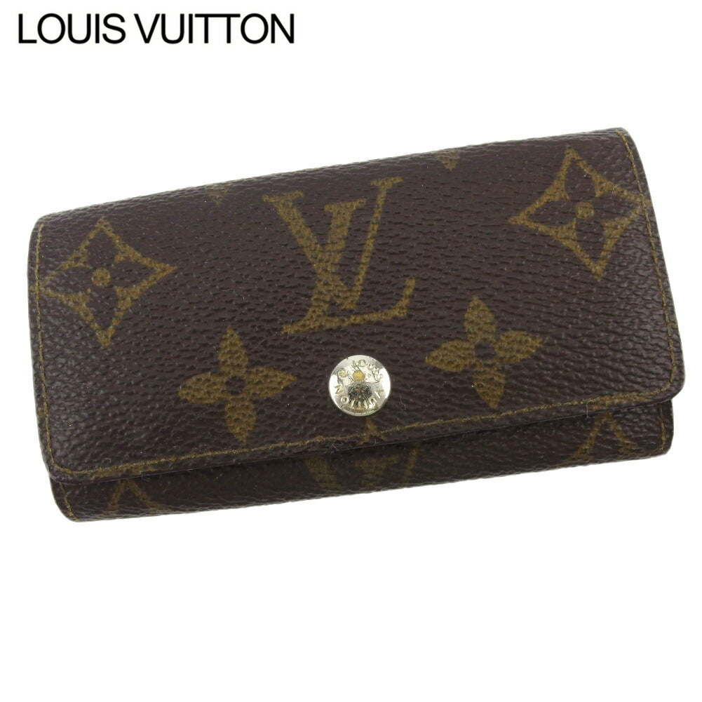 LOUIS VUITTON Key case Key holder M62631 Brown beige Multicles4
