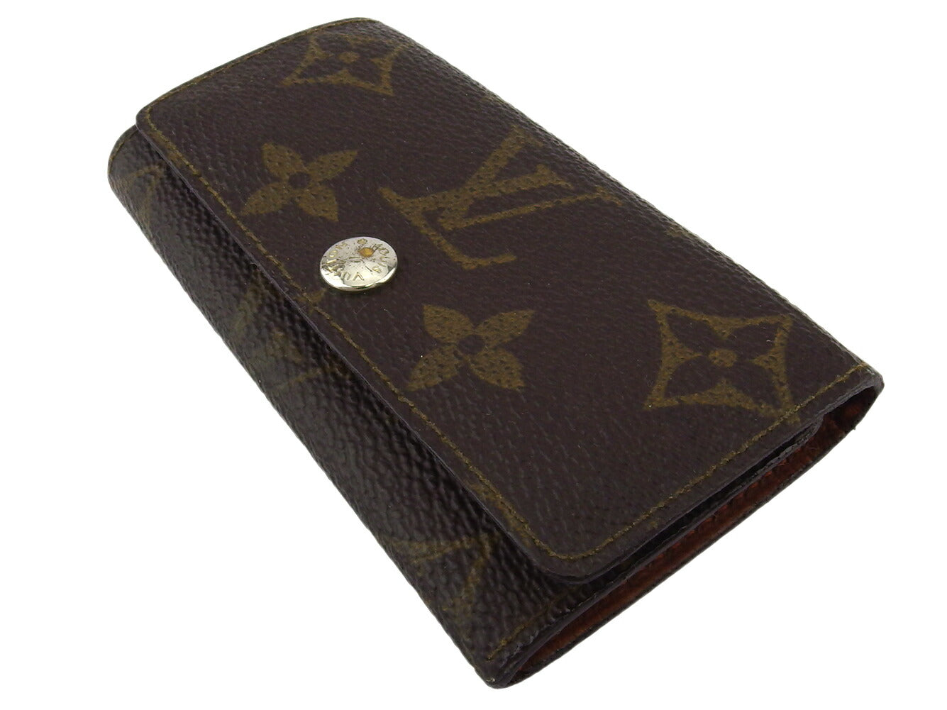 LOUIS VUITTON Key case Key holder M62631 Brown beige Multicles4