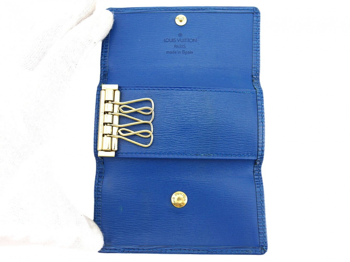 LOUIS VUITTON Key case Key holder M63825 Toledo Blue (discontinued color) /Multicles4