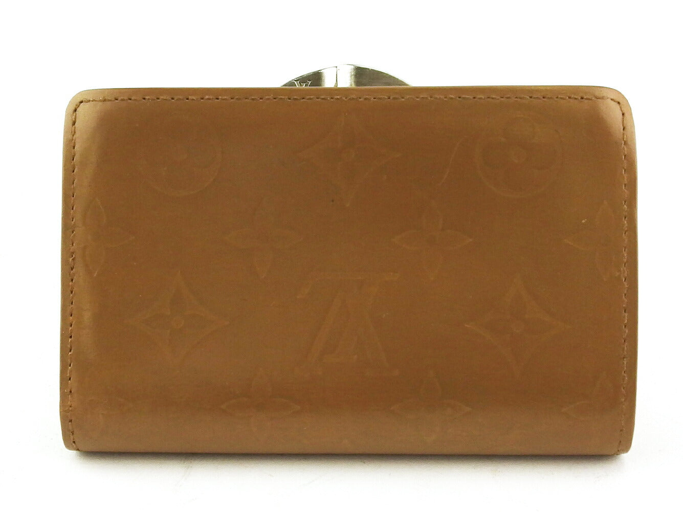 LOUIS VUITTON Bifold Wallet M65157 Brown silver Portonevie Vienova