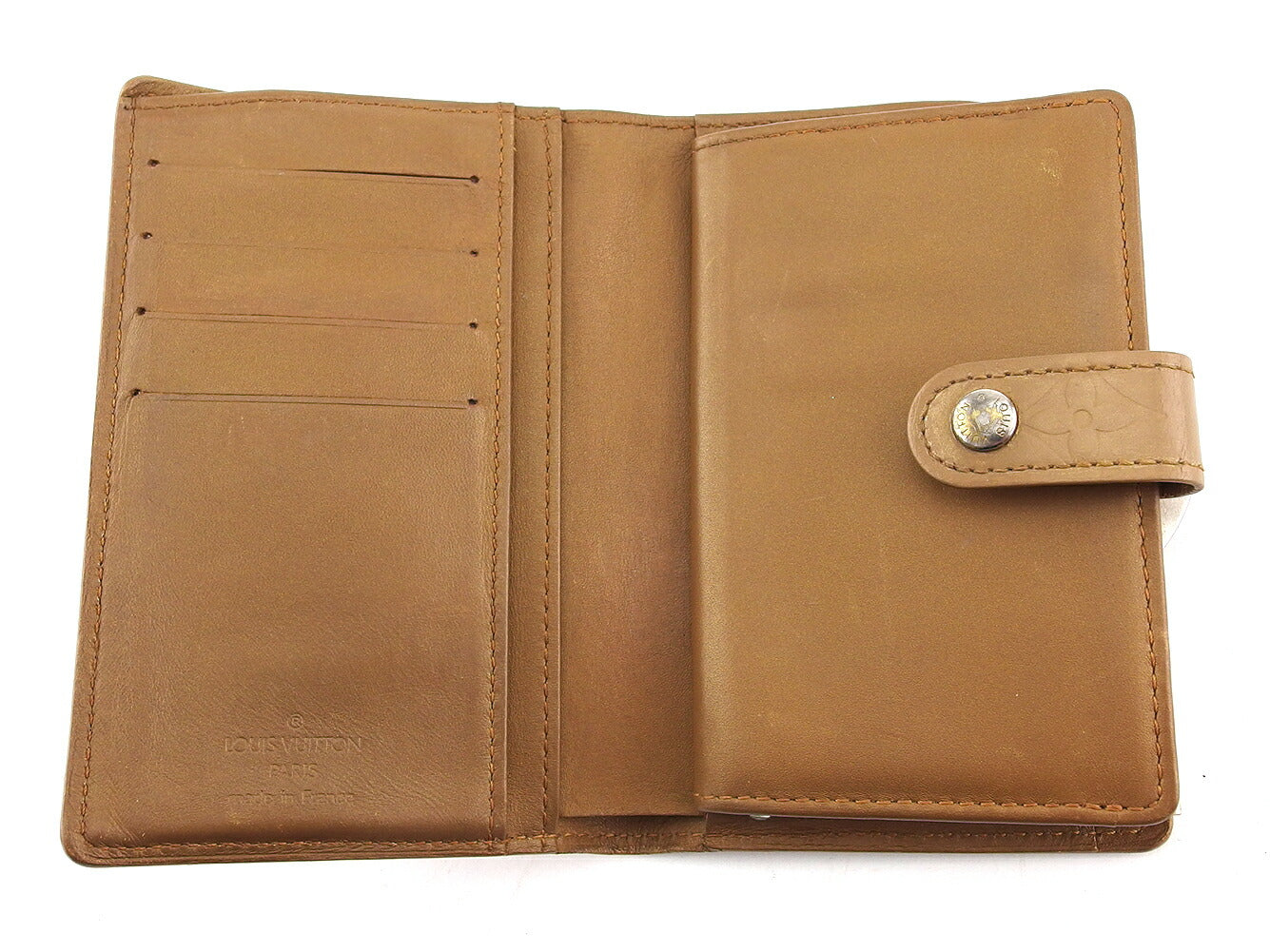 LOUIS VUITTON Bifold Wallet M65157 Brown silver Portonevie Vienova