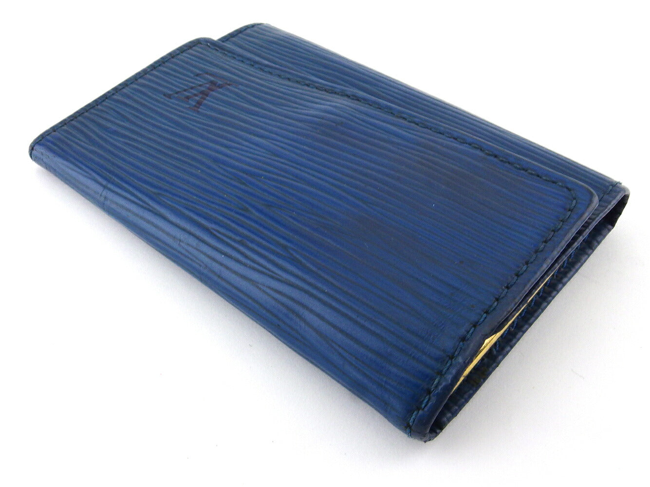 LOUIS VUITTON Key case Key holder M63815 Blue gold Multicles6
