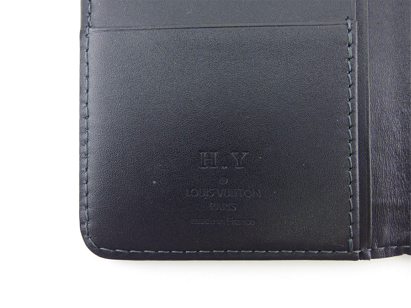 LOUIS VUITTON Bill Compartment M97020 gray gray black Porte Valeurs Cartes Credit