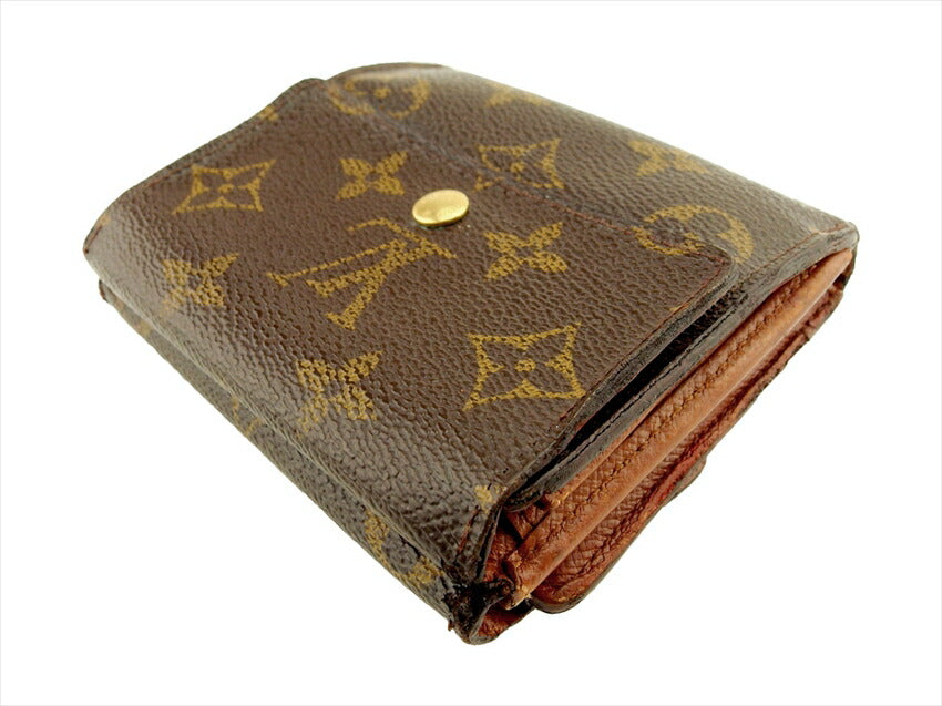 LOUIS VUITTON Bifold Wallet M61652 Brown beige gold Porte Monnaie Billets Cartes Credit