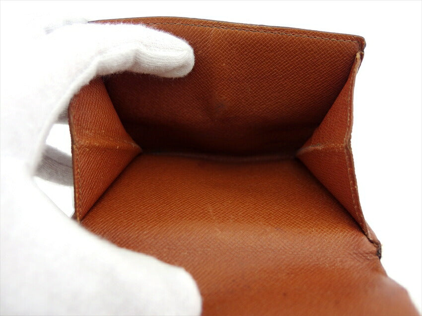 LOUIS VUITTON Bifold Wallet M61652 Brown beige gold Porte Monnaie Billets Cartes Credit