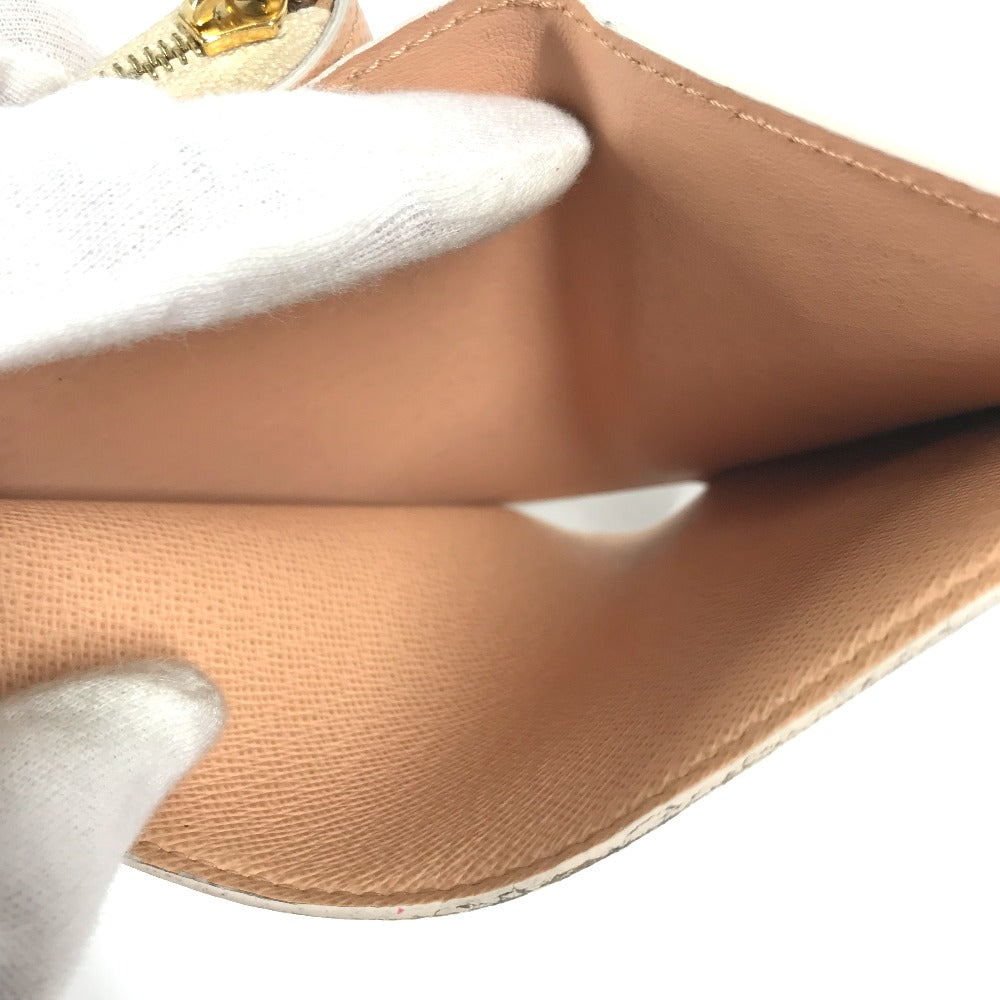 LOUIS VUITTON Folded wallet M81527 Monogram canvas White type Monogram Portefeuille Lou Women Used Authentic