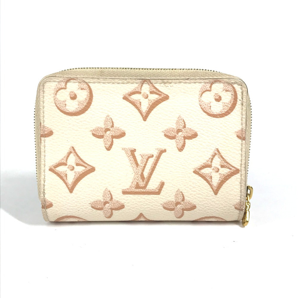 LOUIS VUITTON Folded wallet M81527 Monogram canvas White type Monogram Portefeuille Lou Women Used Authentic
