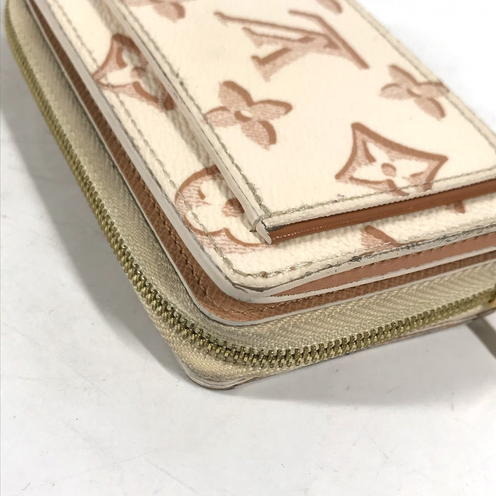 LOUIS VUITTON Folded wallet M81527 Monogram canvas White type Monogram Portefeuille Lou Women Used Authentic