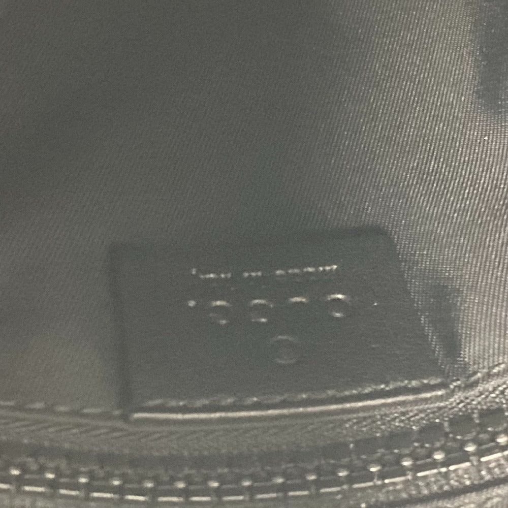 GUCCI Shoulder Bag 181068 Nylon canvas black GG Shelly line Women Used Authentic