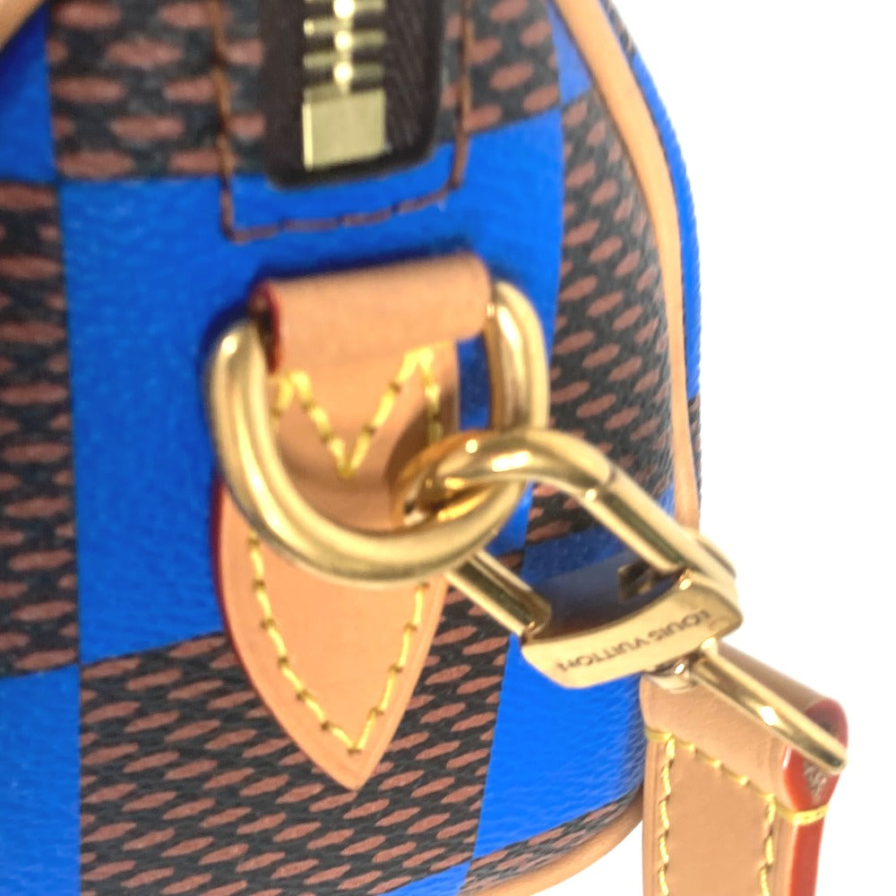 LOUIS VUITTON Handbag N40595 Damier canvas blue Damier Pop Speedy bandouliere 18 Women Used Authentic