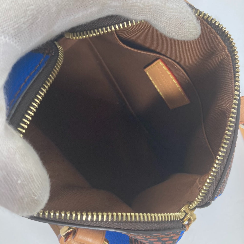 LOUIS VUITTON Handbag N40595 Damier canvas blue Damier Pop Speedy bandouliere 18 Women Used Authentic