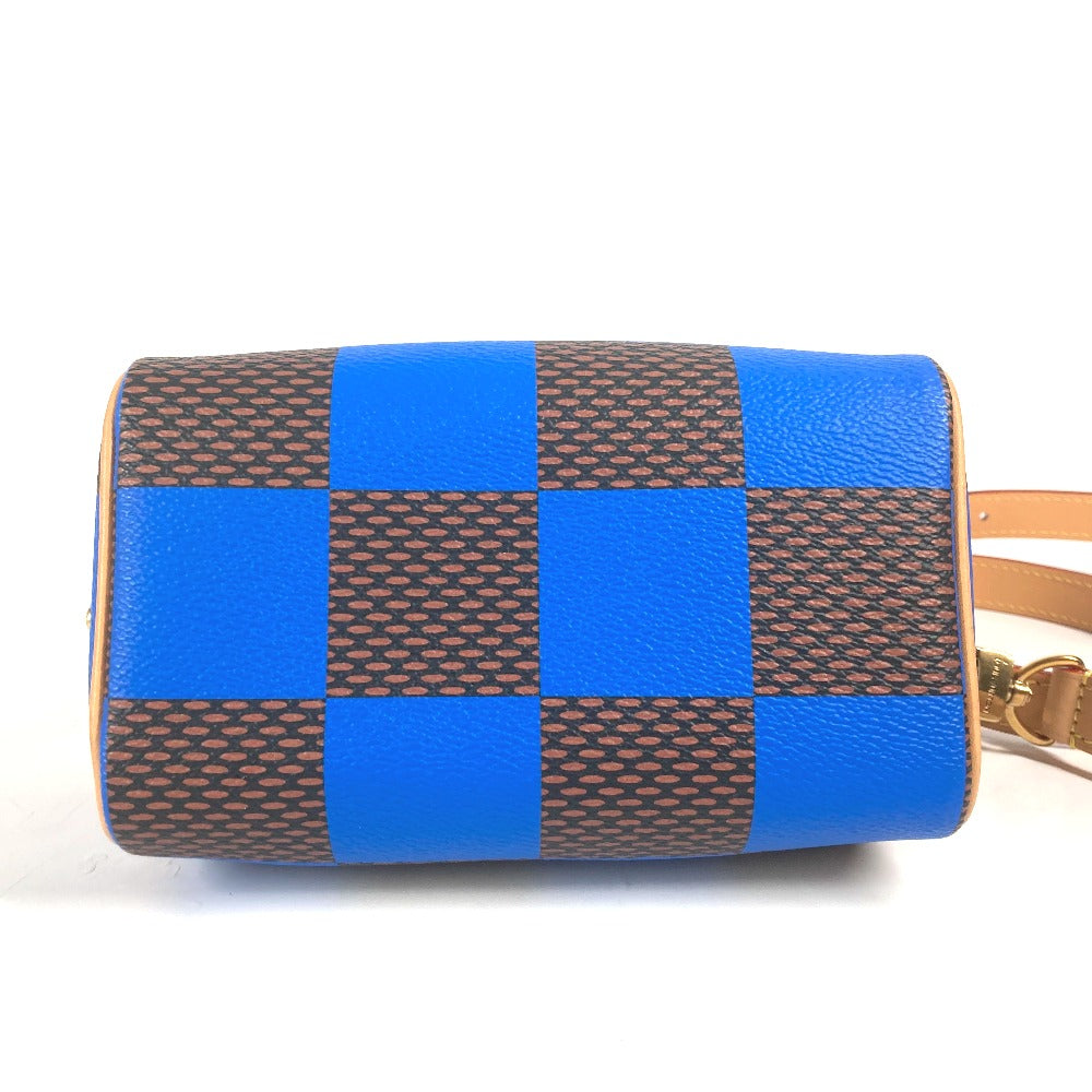 LOUIS VUITTON Handbag N40595 Damier canvas blue Damier Pop Speedy bandouliere 18 Women Used Authentic