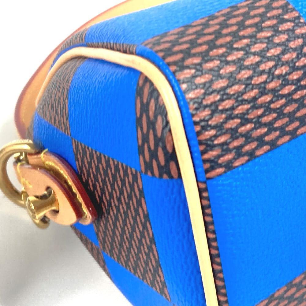 LOUIS VUITTON Handbag N40595 Damier canvas blue Damier Pop Speedy bandouliere 18 Women Used Authentic