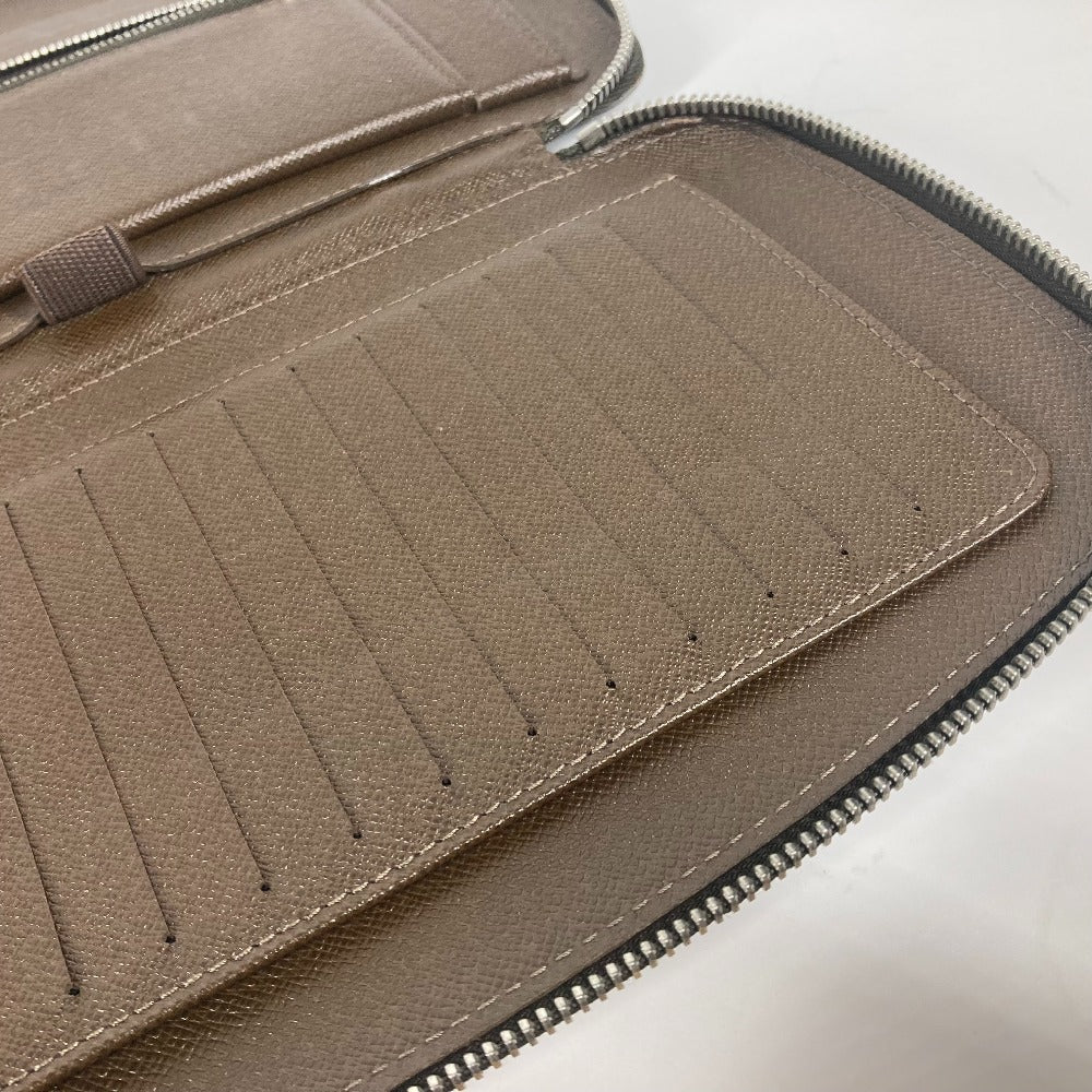 LOUIS VUITTON Long Wallet Purse M30658 Taiga Leather Brown Taiga Organizer Atoll