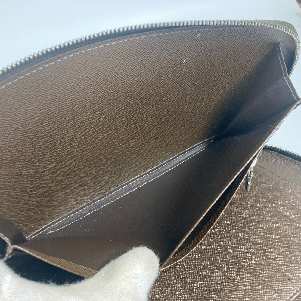 LOUIS VUITTON Long Wallet Purse M30658 Taiga Leather Brown Taiga Organizer Atoll