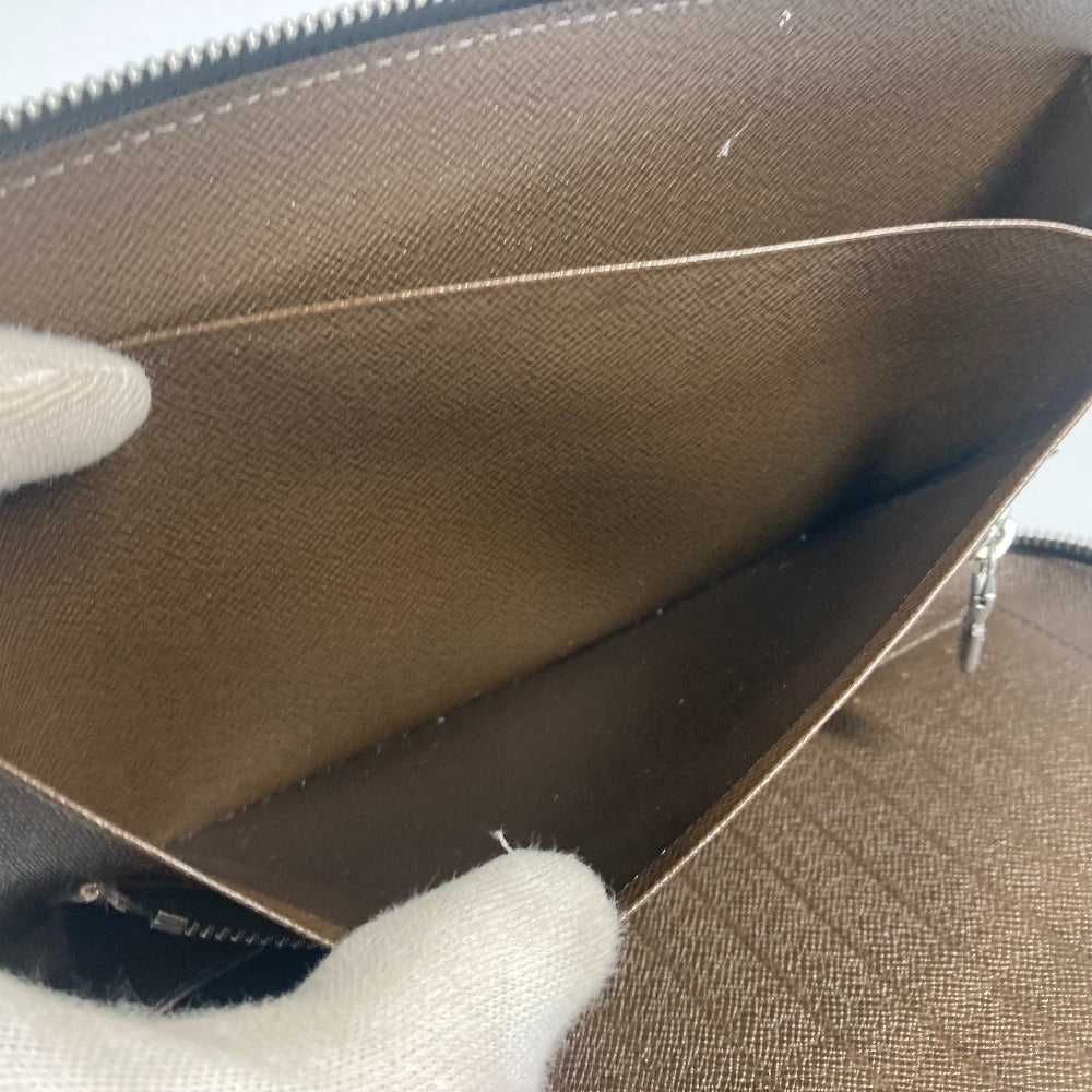 LOUIS VUITTON Long Wallet Purse M30658 Taiga Leather Brown Taiga Organizer Atoll