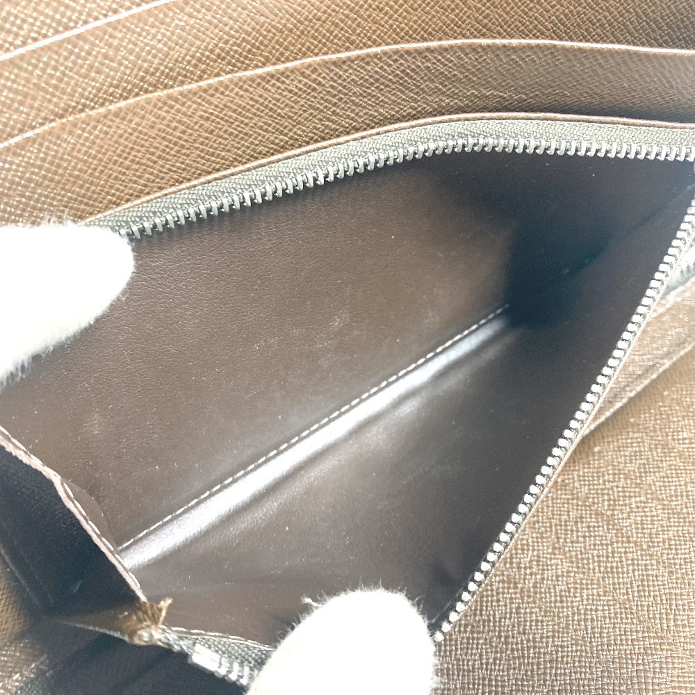 LOUIS VUITTON Long Wallet Purse M30658 Taiga Leather Brown Taiga Organizer Atoll