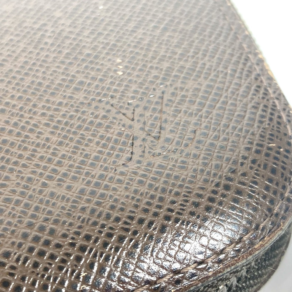 LOUIS VUITTON Long Wallet Purse M30658 Taiga Leather Brown Taiga Organizer Atoll