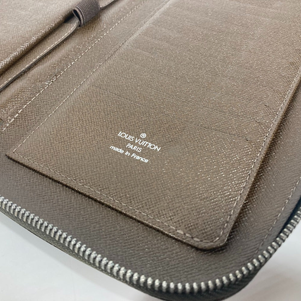 LOUIS VUITTON Long Wallet Purse M30658 Taiga Leather Brown Taiga Organizer Atoll