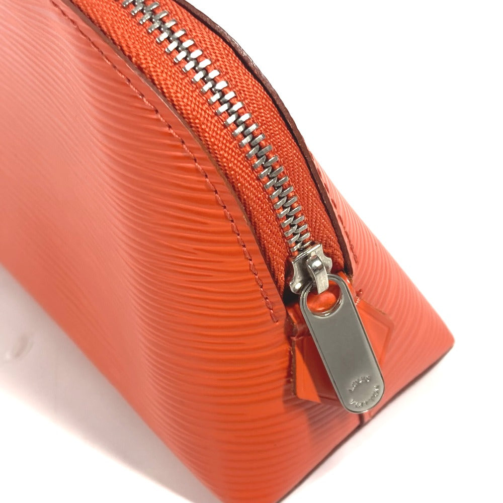 LOUIS VUITTON Cosmetics Pouch M40642 Epi Leather Orange Epi Pochette Cosmetic PM