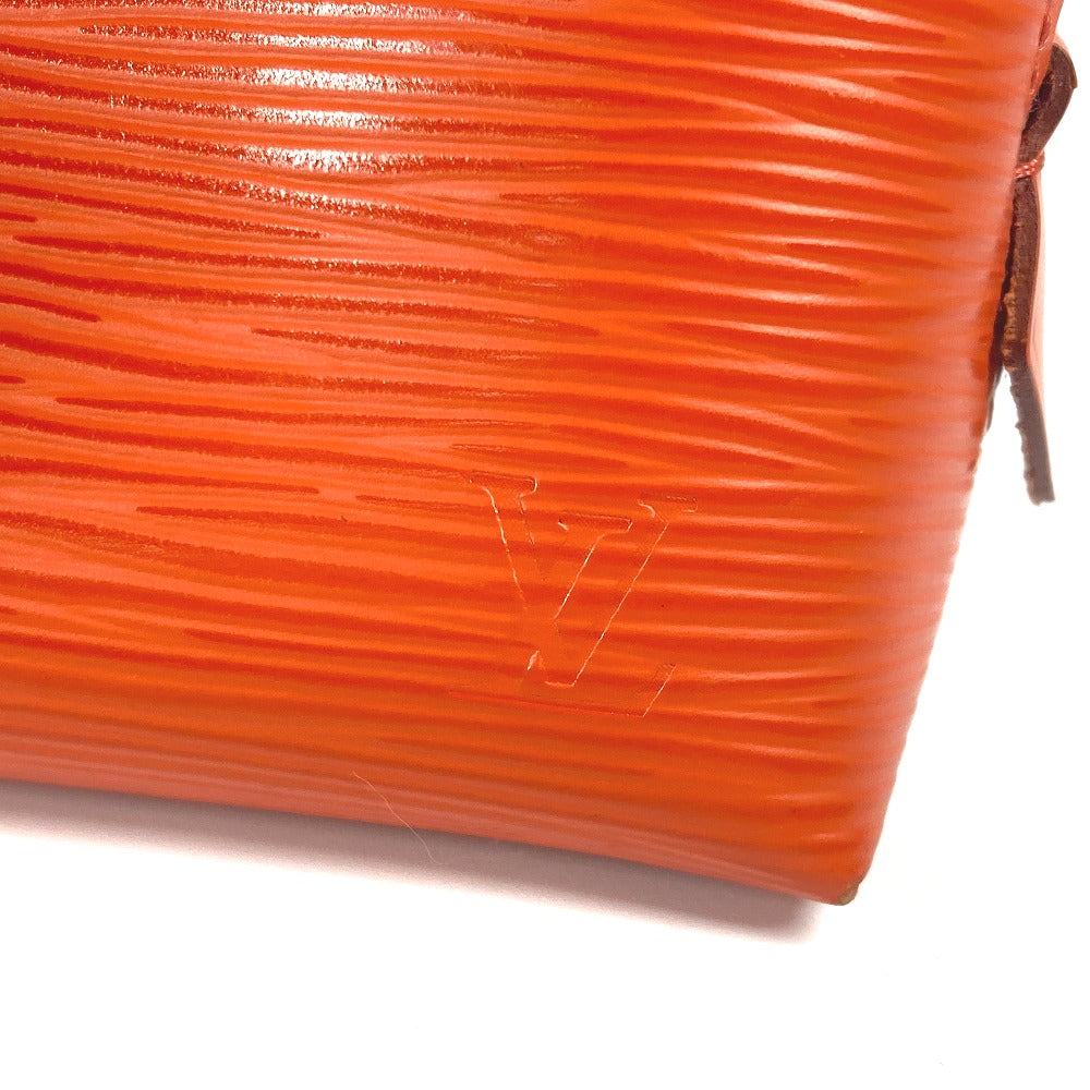 LOUIS VUITTON Cosmetics Pouch M40642 Epi Leather Orange Epi Pochette Cosmetic PM