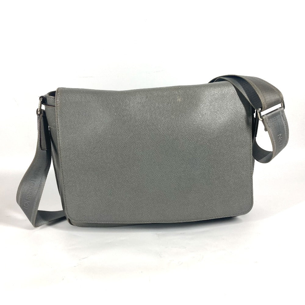 LOUIS VUITTON Shoulder Bag M32623 Taiga Leather gray Taiga Roman MM