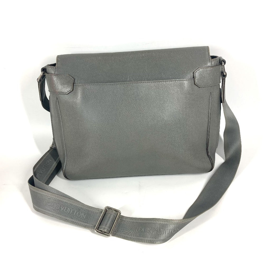 LOUIS VUITTON Shoulder Bag M32623 Taiga Leather gray Taiga Roman MM