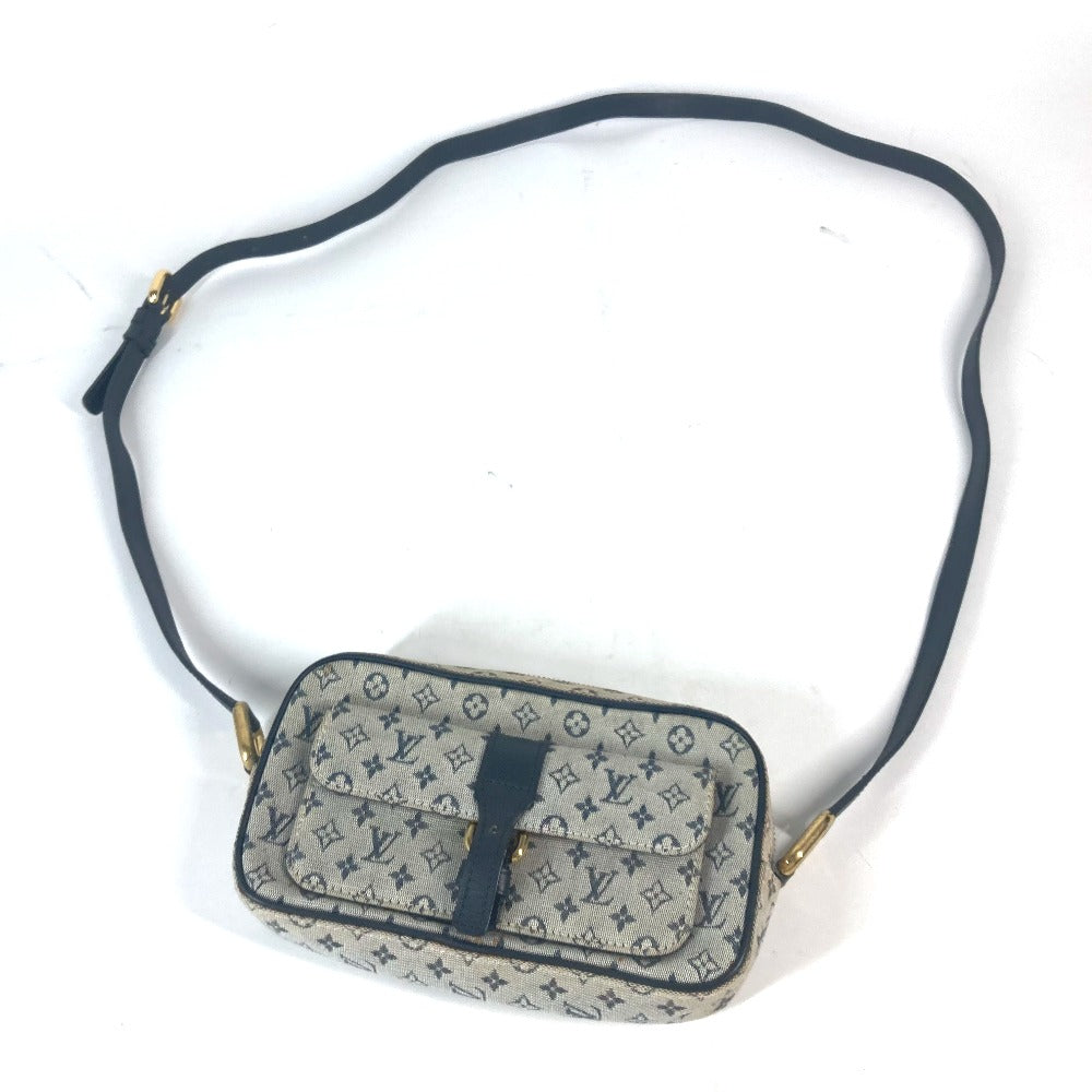 LOUIS VUITTON Shoulder Bag N41127 Damier Jean Canvas Navy Damier Jean Petite message