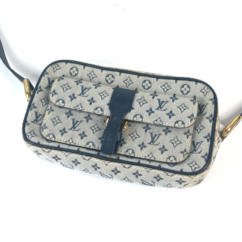 LOUIS VUITTON Shoulder Bag N41127 Damier Jean Canvas Navy Damier Jean Petite message