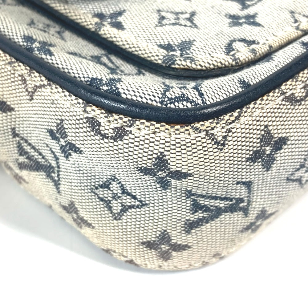 LOUIS VUITTON Shoulder Bag N41127 Damier Jean Canvas Navy Damier Jean Petite message