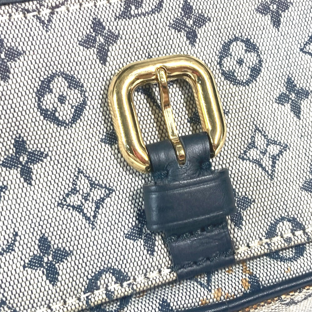 LOUIS VUITTON Shoulder Bag N41127 Damier Jean Canvas Navy Damier Jean Petite message