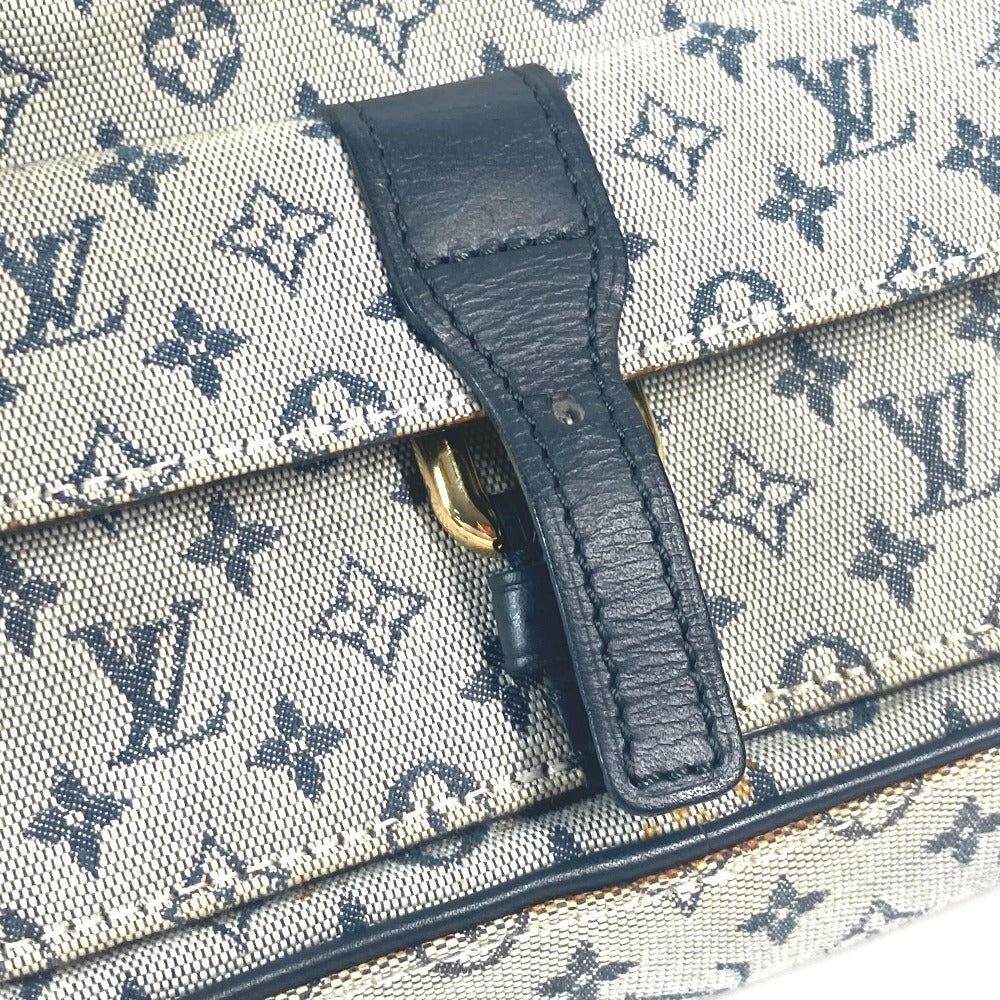 LOUIS VUITTON Shoulder Bag N41127 Damier Jean Canvas Navy Damier Jean Petite message