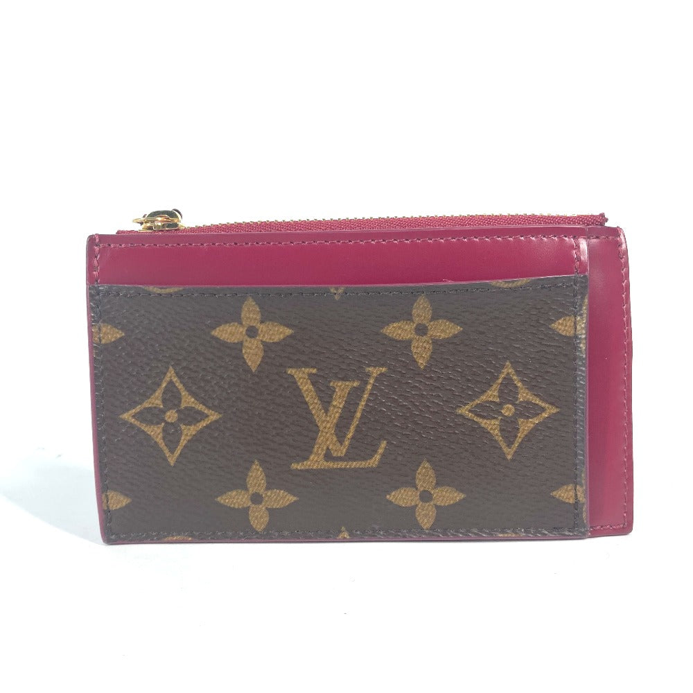 LOUIS VUITTON Coin case M67889 Monogram canvas Brown Monogram Porte Cartes Zip