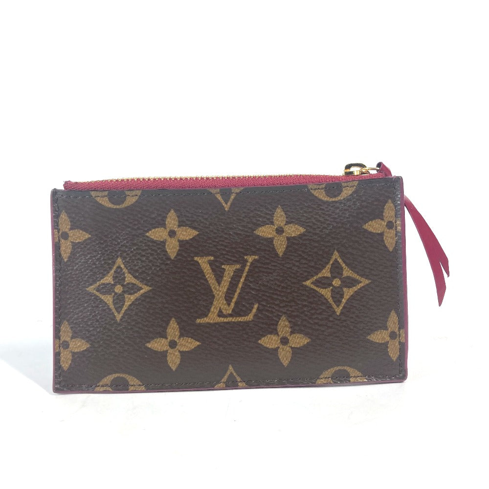 LOUIS VUITTON Coin case M67889 Monogram canvas Brown Monogram Porte Cartes Zip