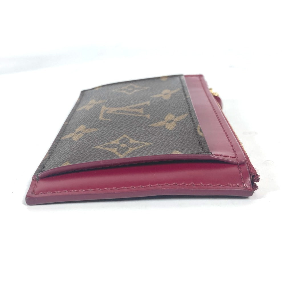 LOUIS VUITTON Coin case M67889 Monogram canvas Brown Monogram Porte Cartes Zip