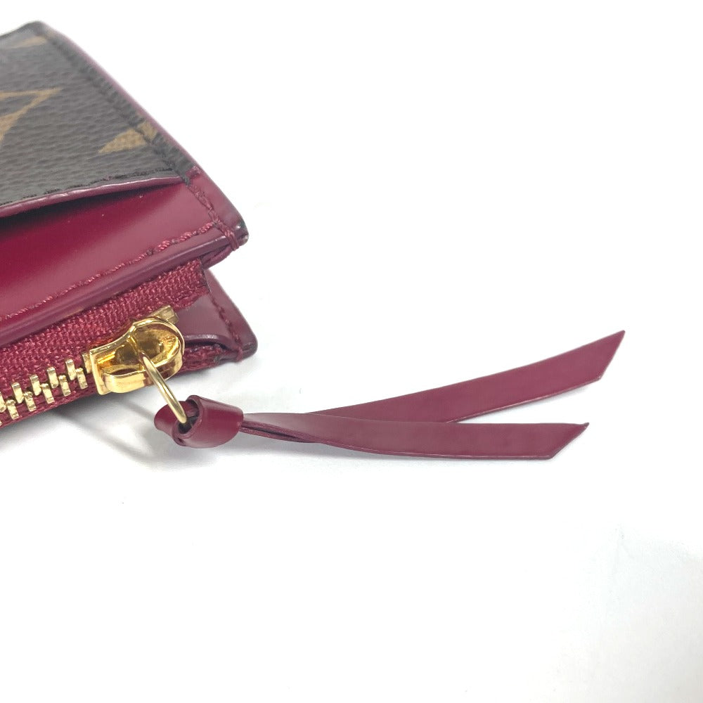 LOUIS VUITTON Coin case M67889 Monogram canvas Brown Monogram Porte Cartes Zip
