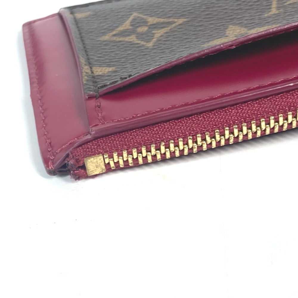 LOUIS VUITTON Coin case M67889 Monogram canvas Brown Monogram Porte Cartes Zip