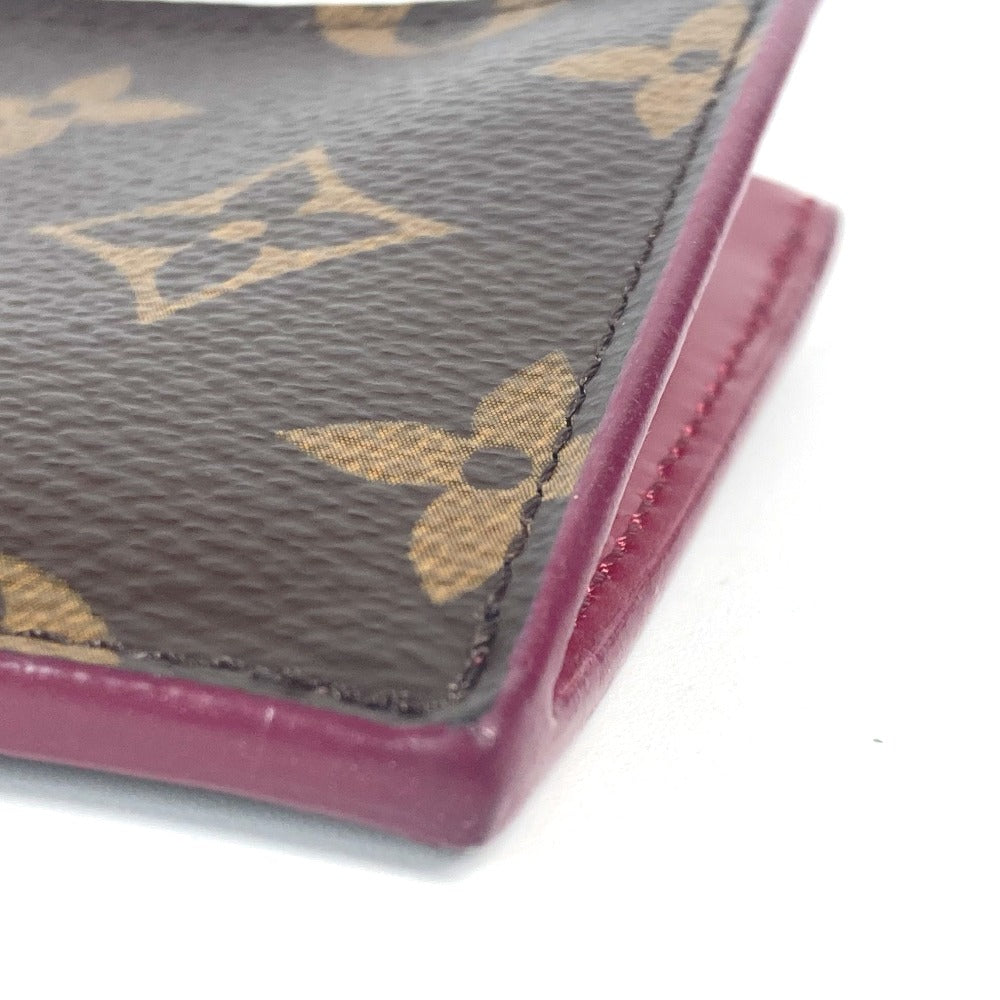LOUIS VUITTON Coin case M67889 Monogram canvas Brown Monogram Porte Cartes Zip