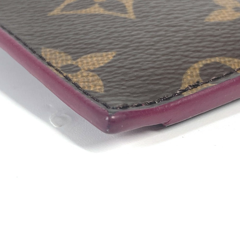 LOUIS VUITTON Coin case M67889 Monogram canvas Brown Monogram Porte Cartes Zip