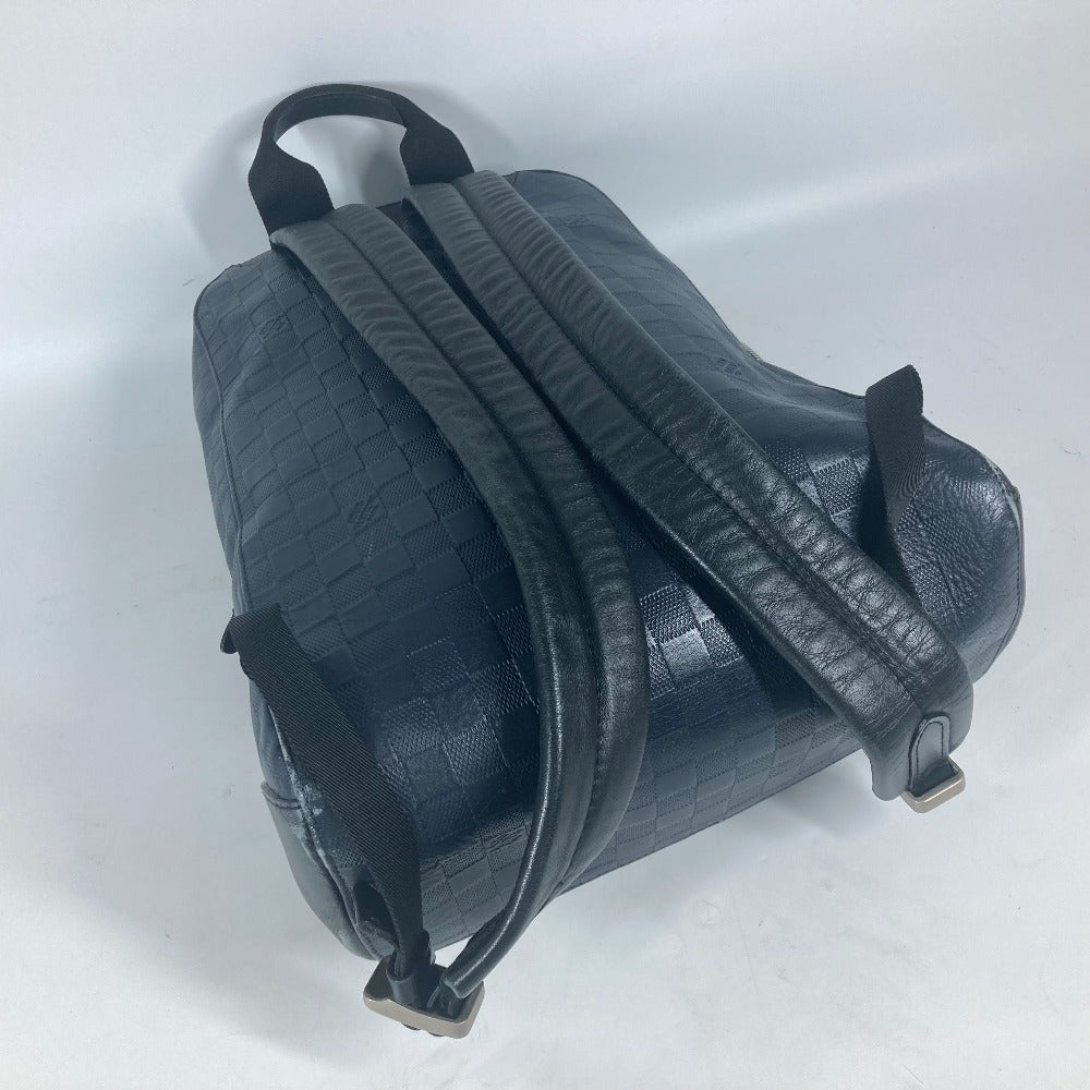 LOUIS VUITTON Backpack N40091 Damier Anfini Leather Navy Damier Anfini campus backpack