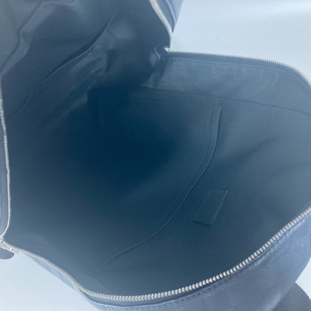 LOUIS VUITTON Backpack N40091 Damier Anfini Leather Navy Damier Anfini campus backpack
