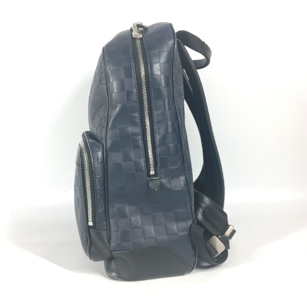LOUIS VUITTON Backpack N40091 Damier Anfini Leather Navy Damier Anfini campus backpack