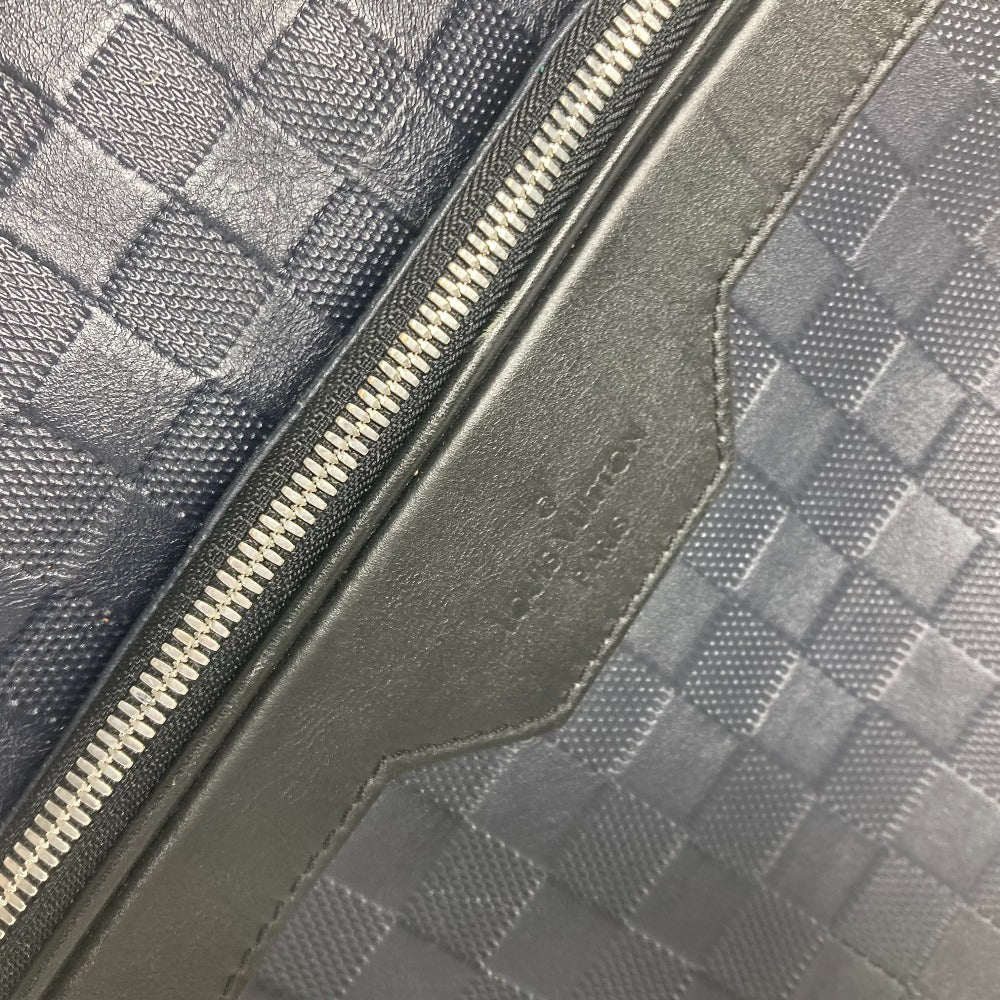 LOUIS VUITTON Backpack N40091 Damier Anfini Leather Navy Damier Anfini campus backpack