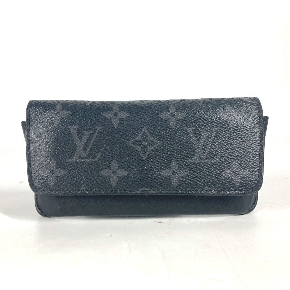 LOUIS VUITTON glasses case GI0296 Monogram Eclipse Canvas black Monogram Eclipse Etui Lunette Woody