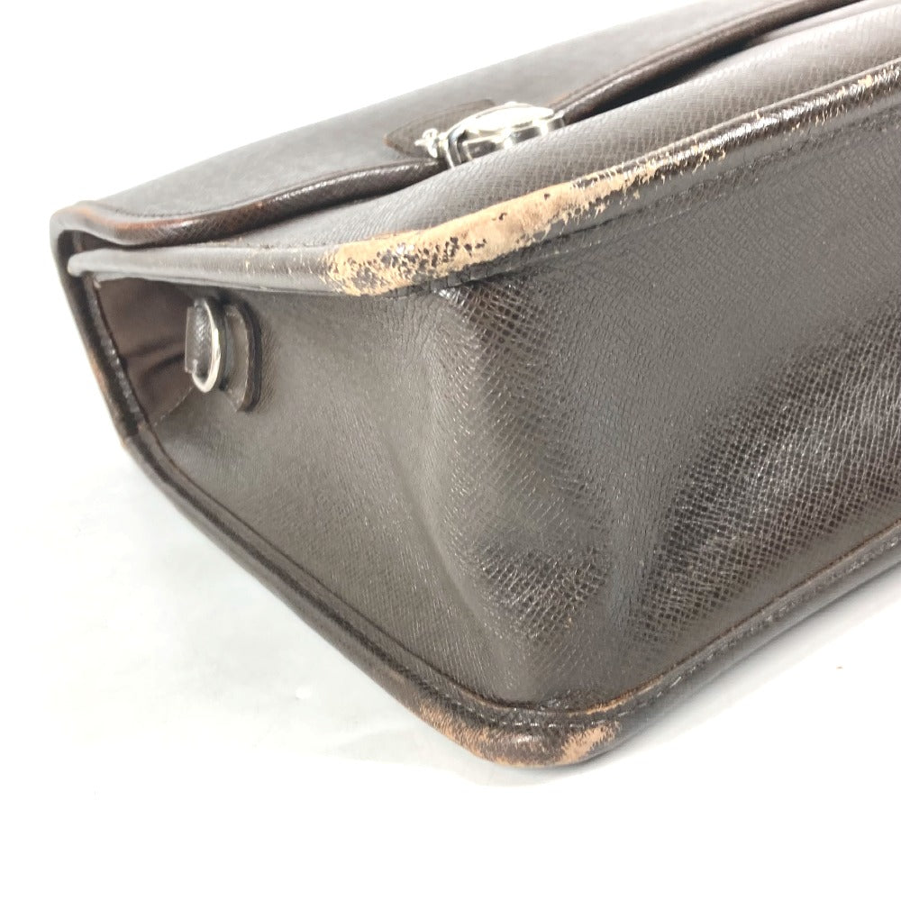 LOUIS VUITTON Business bag M32618 Taiga Leather Brown Taiga Anton