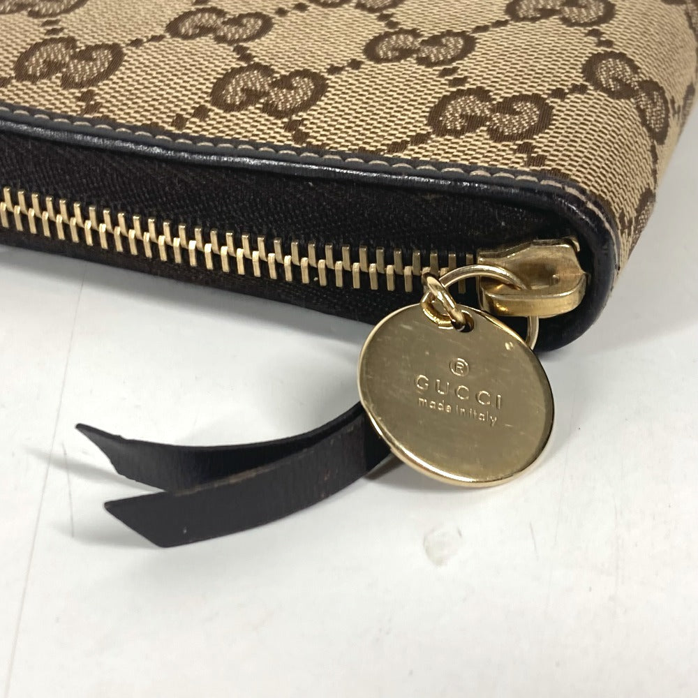 GUCCI Notebook cover 233152 GG canvas / leather beige GG Gutsy Chihuahua dog