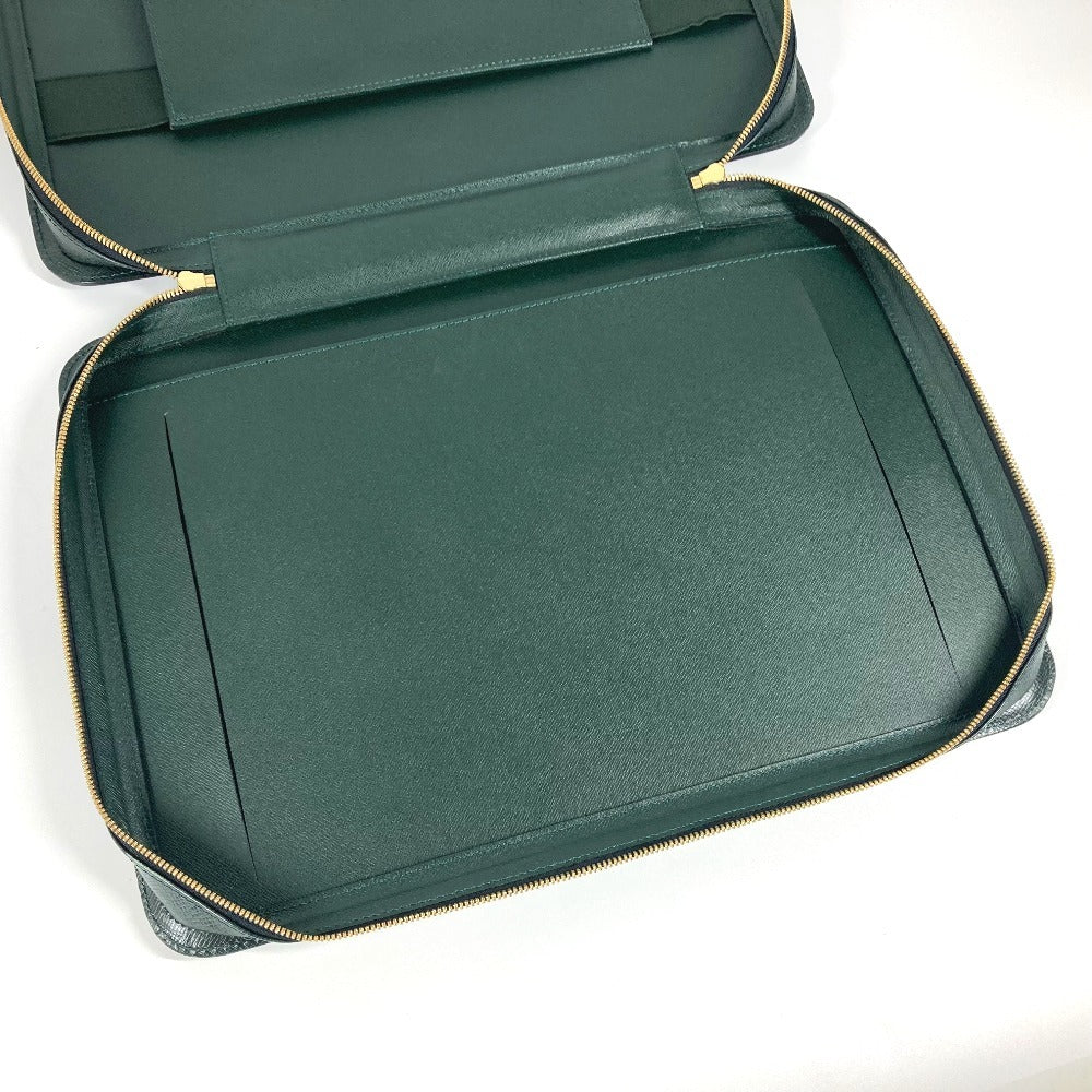 LOUIS VUITTON Business bag M30064 Taiga Leather green Taiga Baltic